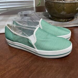 Keds x Kate Spade New York Triple Decker Striped Mesh Sneakers